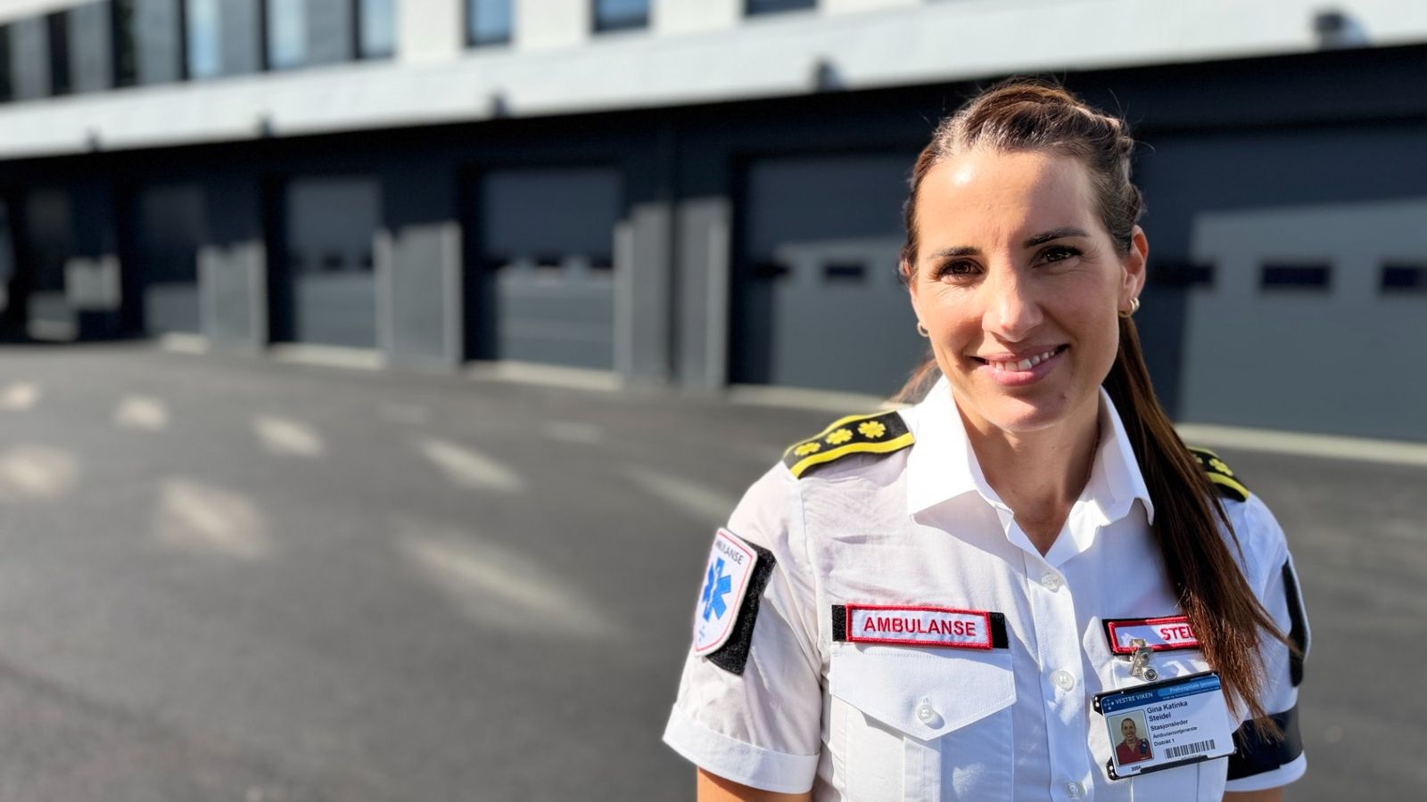 Gina Katinka Steidel, ambulanse leder. Foto: Henrik Moen Persson