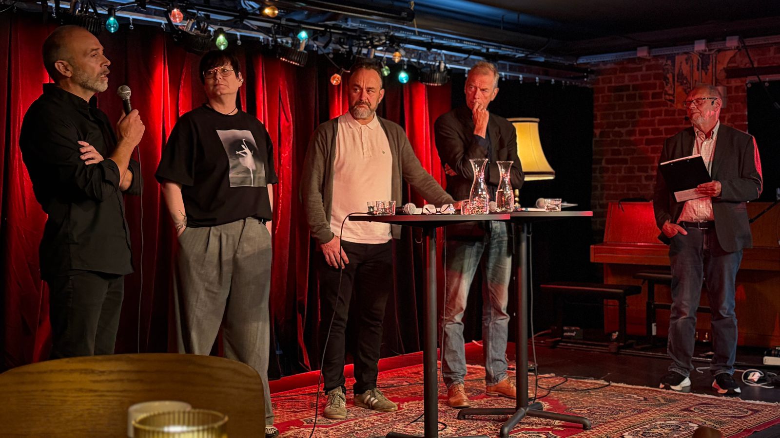 Panelet diskuterte kultur og byutvikling under Drammens første Kulturnæringsdag, med Runar Skjerven Eggesvik i ordet.