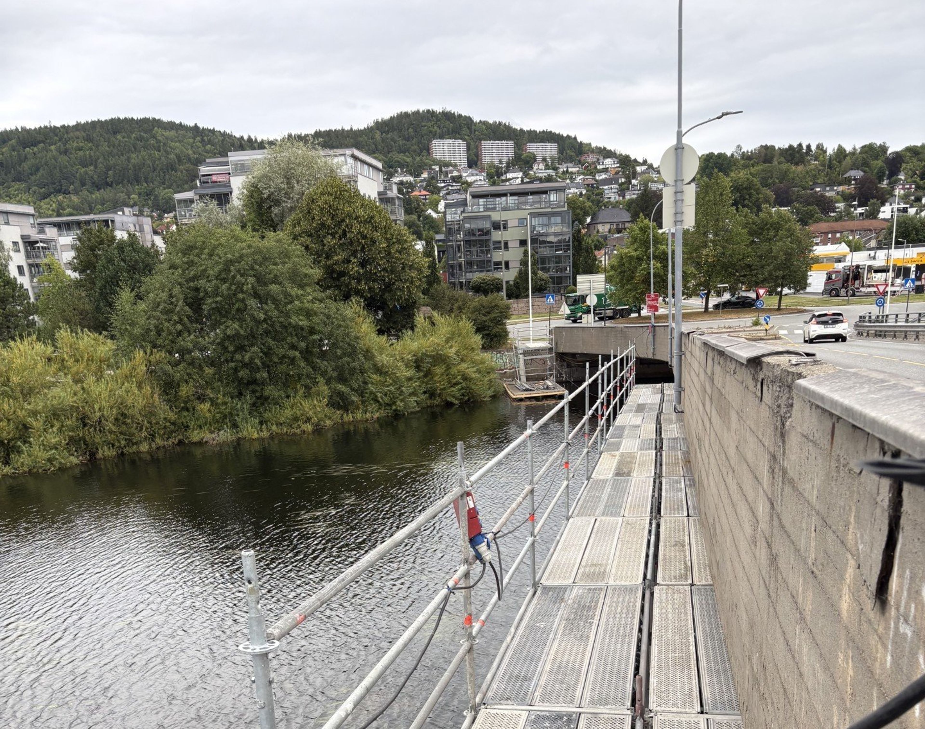 Holmen bru i Drammen. Foto: Statens Vegvesen