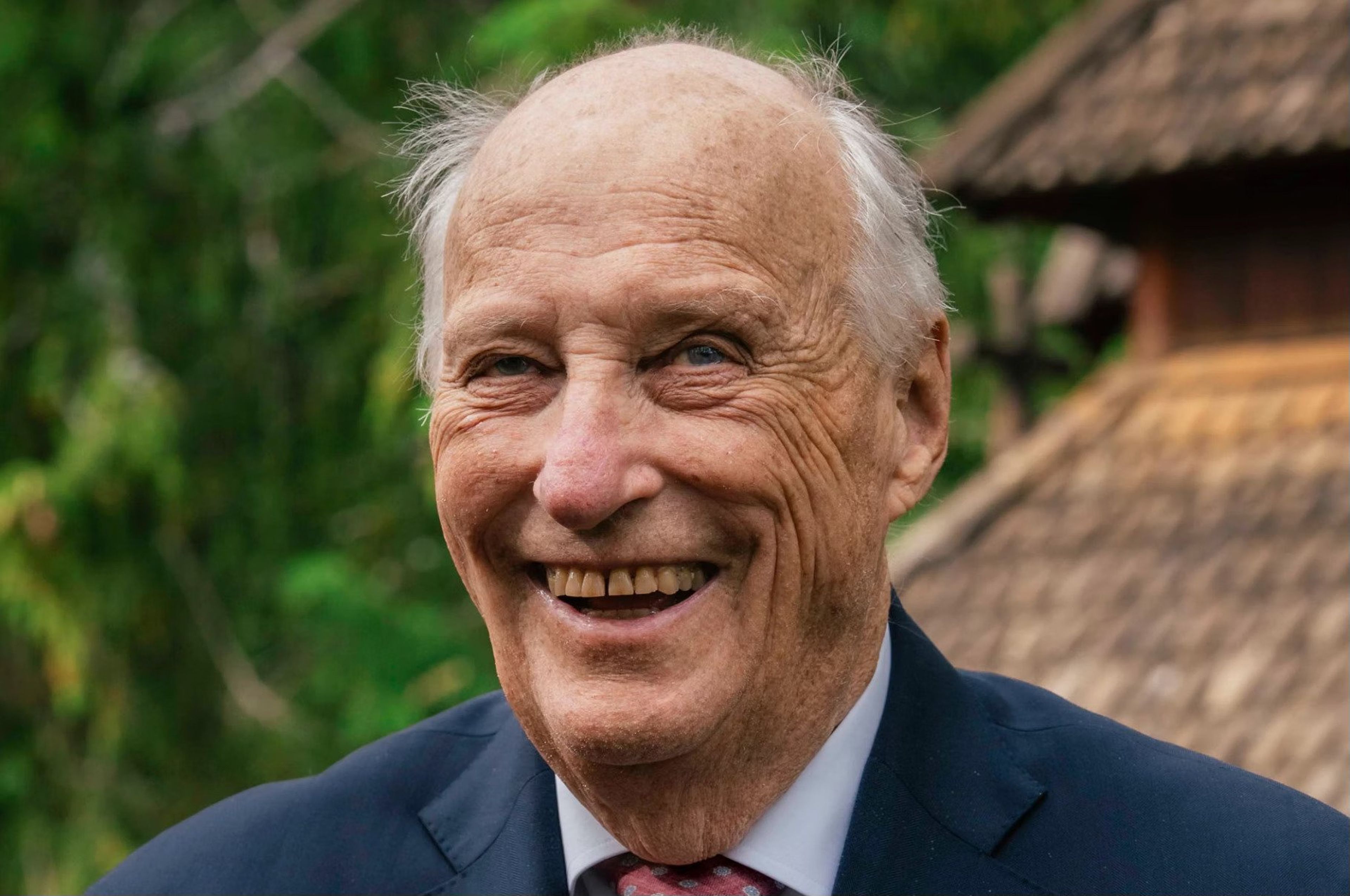 Kong Harald på oppdrag for under tre måneder siden.