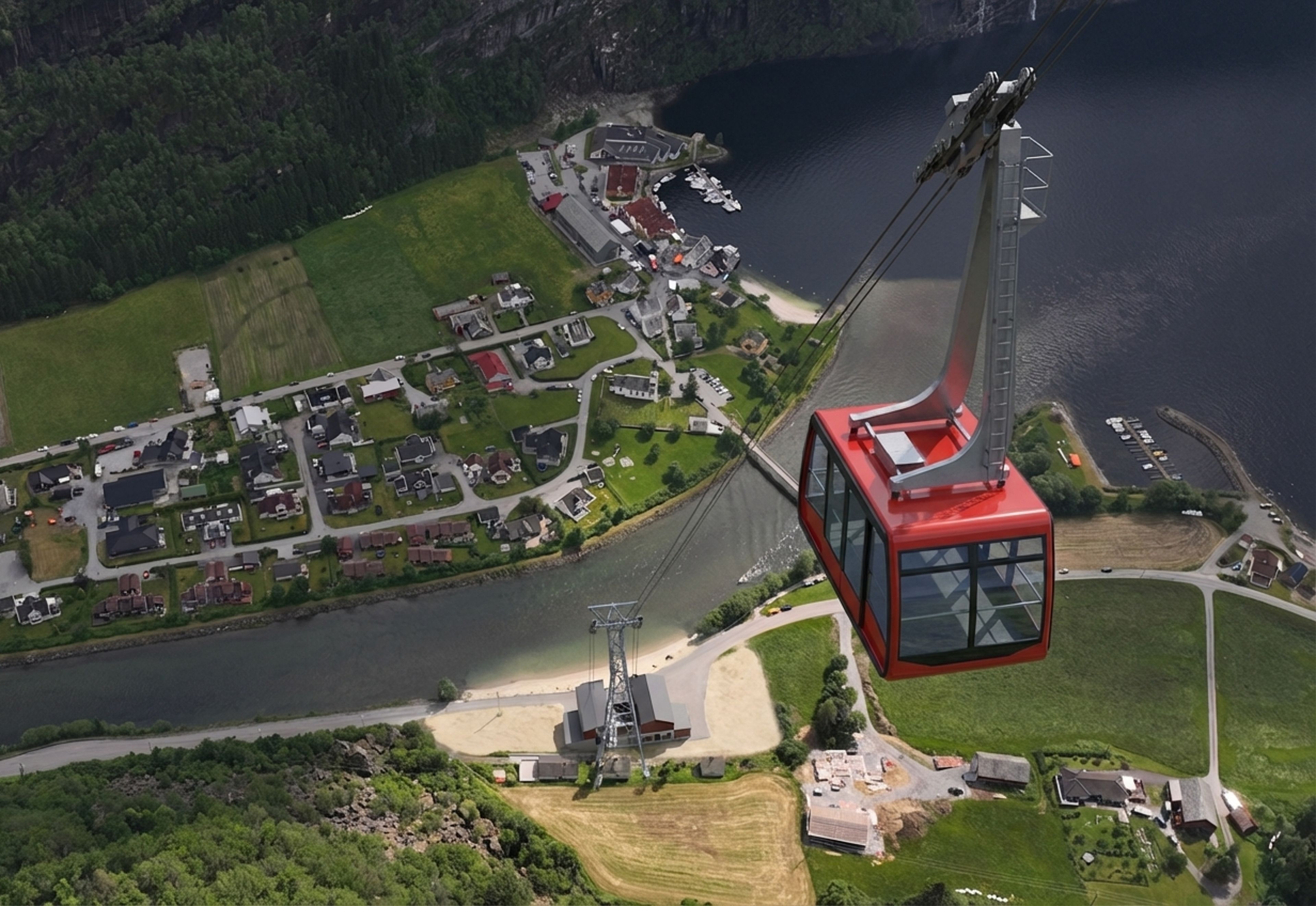 400 millioner for en slitt sti: Modalen vil bygge gondolbane til fjells